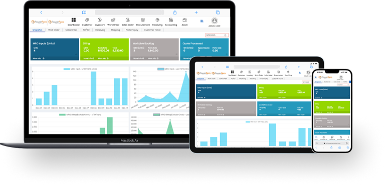 Cloud ERP multi-device access